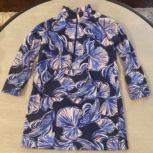 Lilly Pulitzer Reel Life Skipper Popover Dress Girls L 8-10